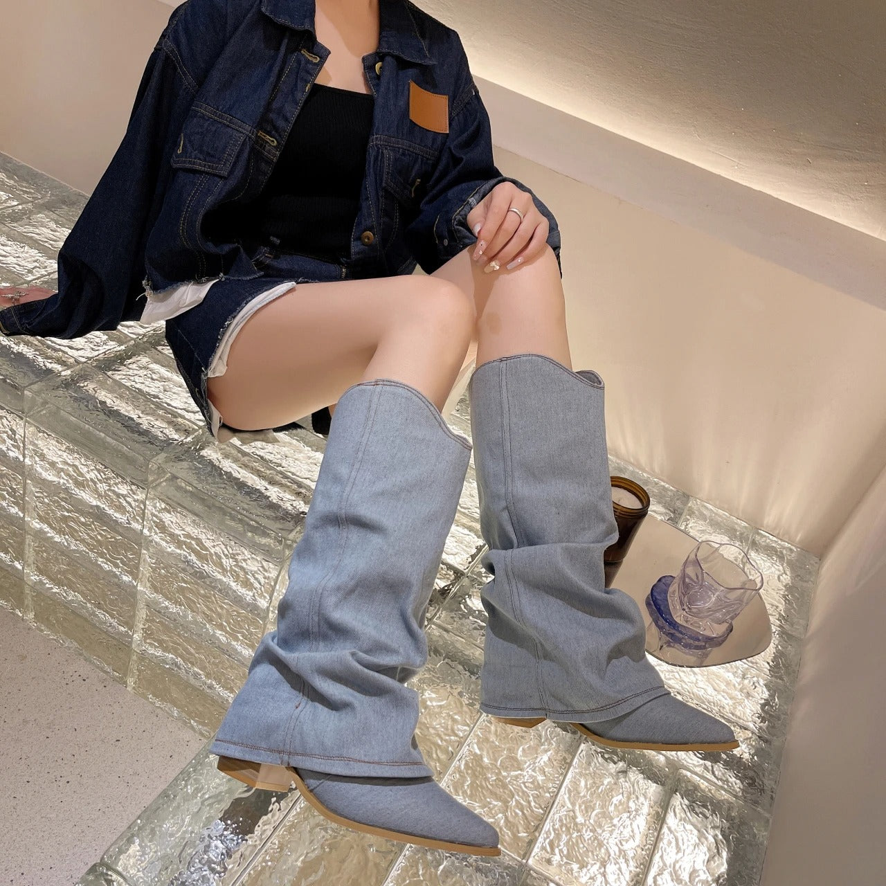 Stivali Donna Denim – Eleganti, Comodi e Versatili