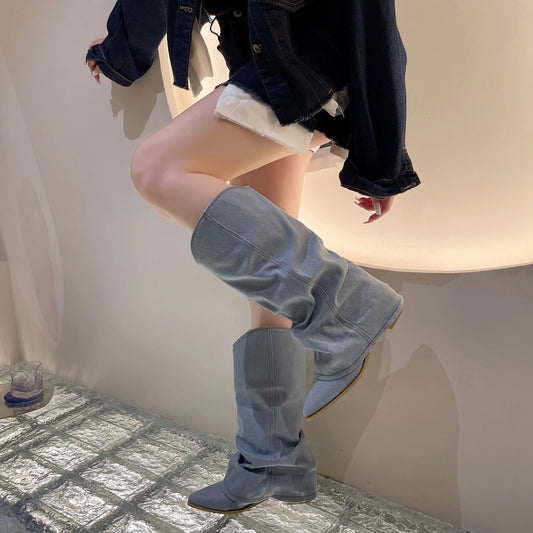 Stivali Donna Denim – Eleganti, Comodi e Versatili