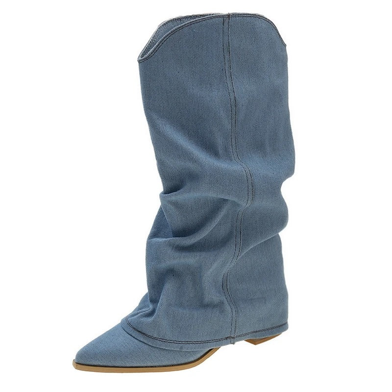 Stivali Donna Denim – Eleganti, Comodi e Versatili