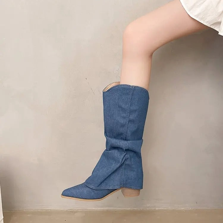 Stivali Donna Denim – Eleganti, Comodi e Versatili